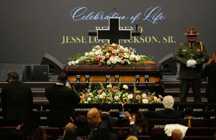 Family, former presidents and a Hall of Famer give Rev. Jesse Jackson a final sendoff